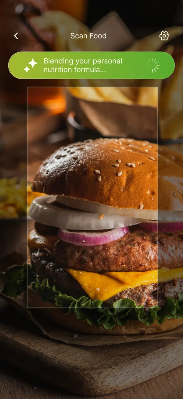 Vita AI scan results showing the new food scan interface